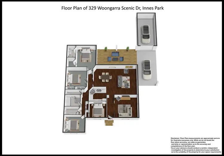 Floorplan of Homely house listing, 329 Woongarra Scenic Drive, Innes Park QLD 4670