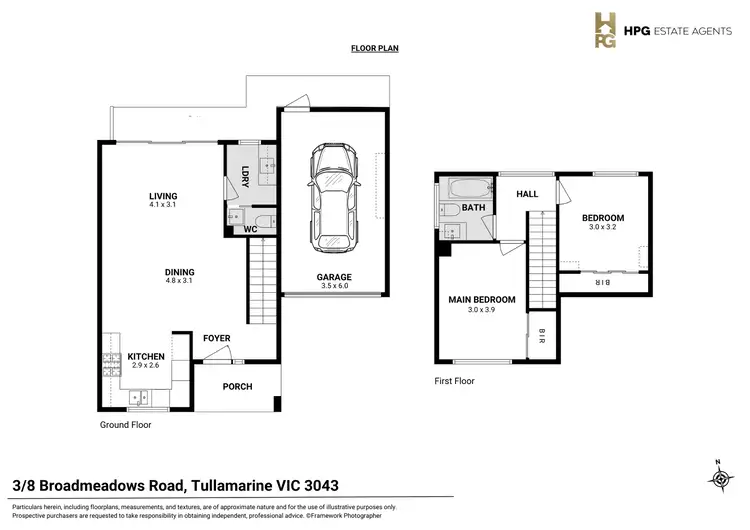Floorplan of Homely townhouse listing, 3/8 Broadmeadows Road, Tullamarine VIC 3043