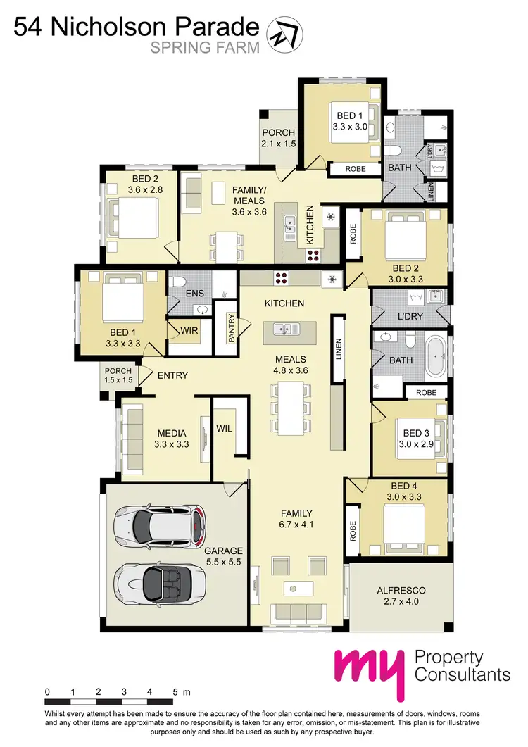 Floorplan of Homely house listing, 54 Nicholson Parade, Spring Farm NSW 2570