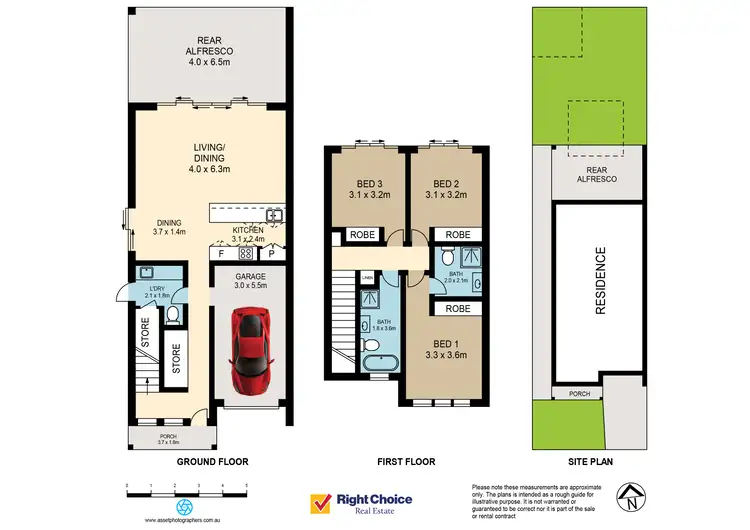 Floorplan of Homely semi-detached listing, 114 Lancaster Drive, Badagarang NSW 2540