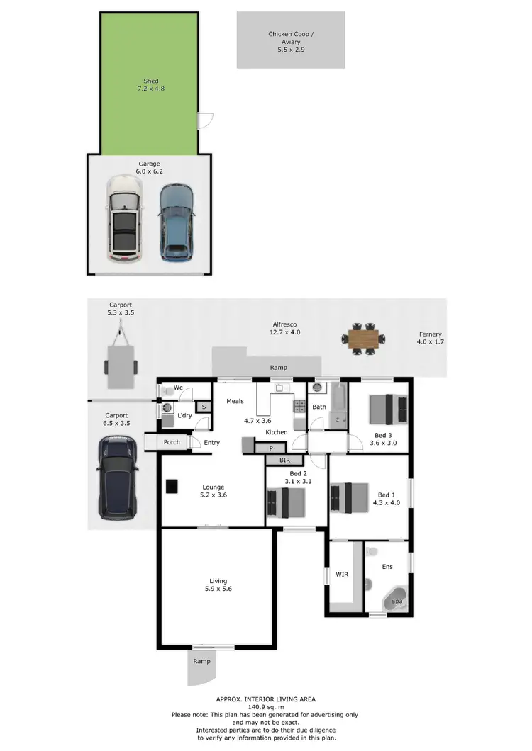 Floorplan of Homely house listing, 108 Redlands Road, Corowa NSW 2646