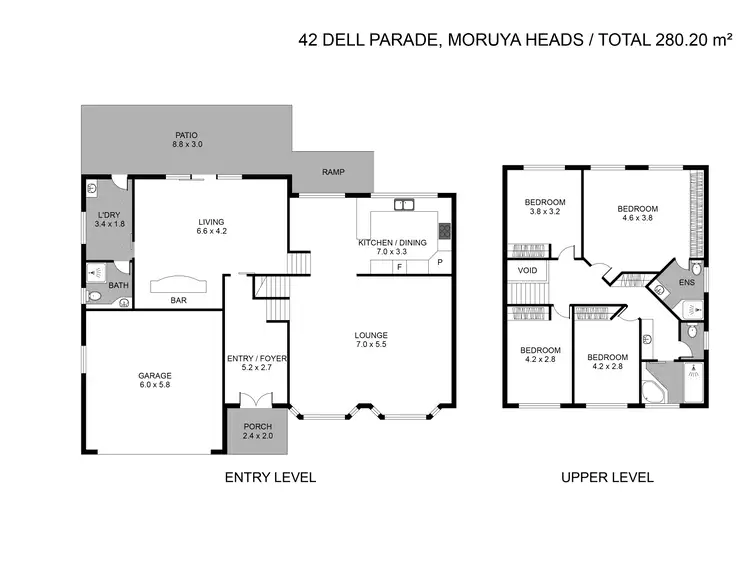 Floorplan of Homely house listing, 42 Dell Parade, Moruya Heads NSW 2537