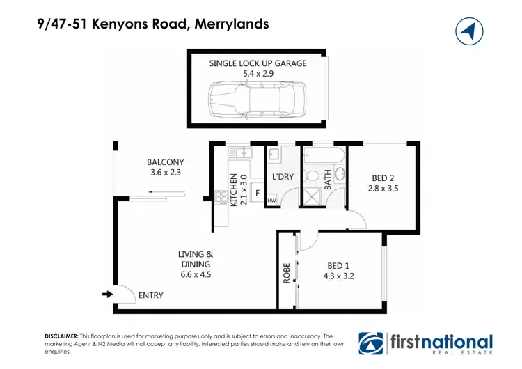 Floorplan of Homely apartment listing, 9/47-51 Kenyons Road, Merrylands NSW 2160