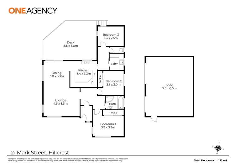 Floorplan of Homely house listing, 21 Mark Street, Hillcrest TAS 7320
