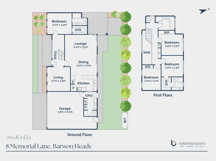 Floorplan of Homely house listing, 8 Memorial Lane, Barwon Heads VIC 3227
