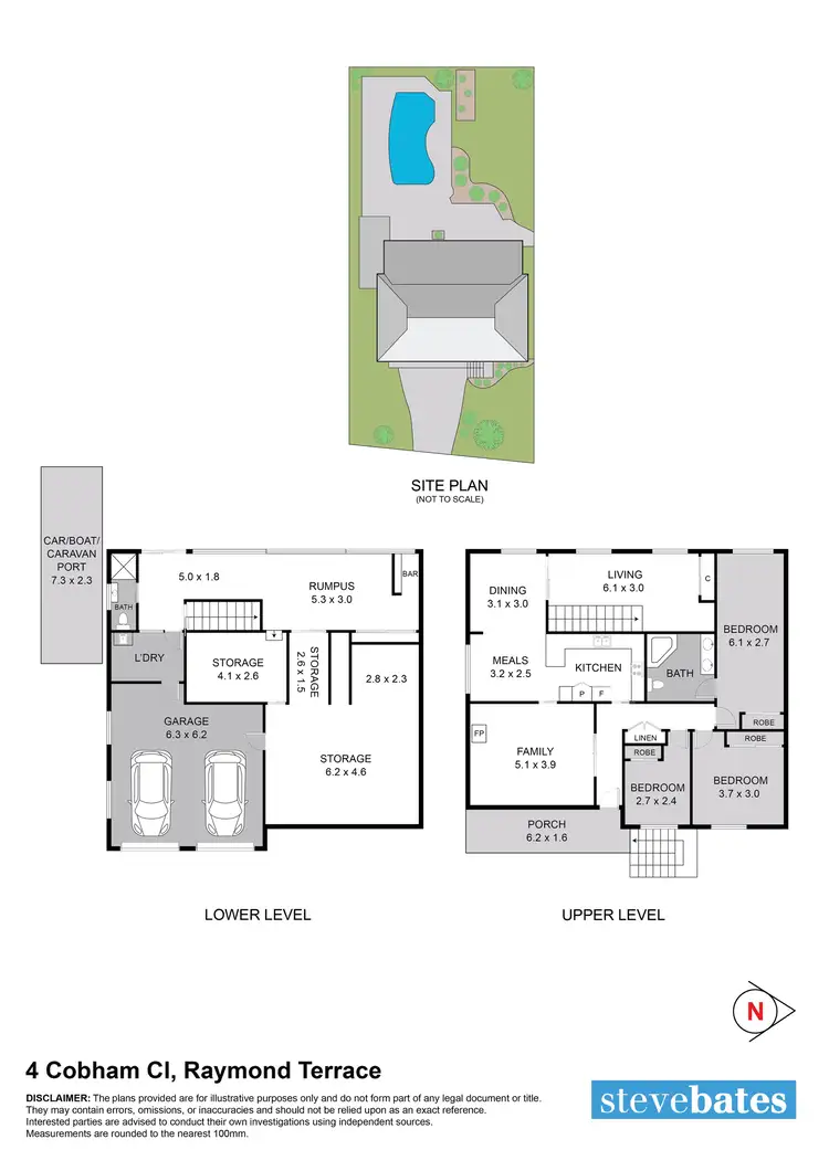 Floorplan of Homely house listing, 4 Cobham Close, Raymond Terrace NSW 2324