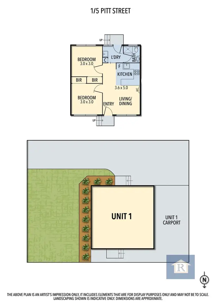 Floorplan of Homely unit listing, 1/5 Pitt Street, Colac VIC 3250