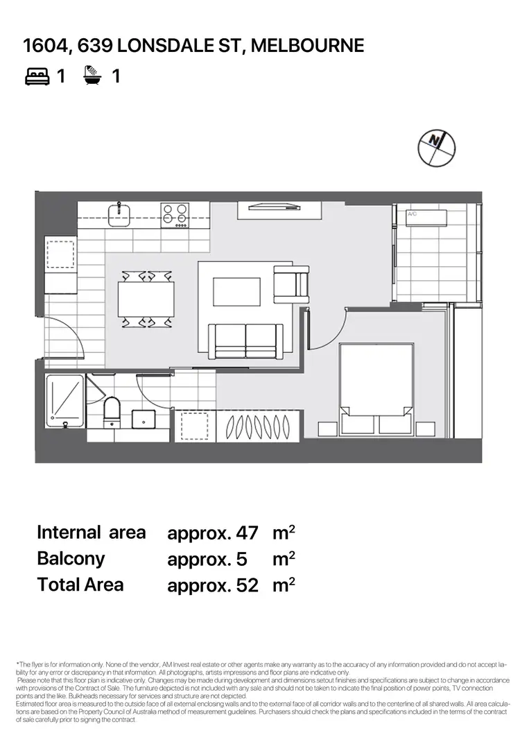 Floorplan of Homely apartment listing, 1604/639 Lonsdale Street, Melbourne VIC 3000