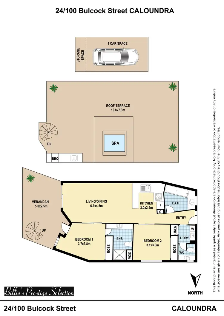 Floorplan of Homely unit listing, 24/100 Bulcock Street, Caloundra QLD 4551