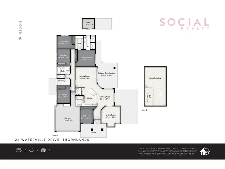 Floorplan of Homely house listing, 22 Waterville Drive, Thornlands QLD 4164
