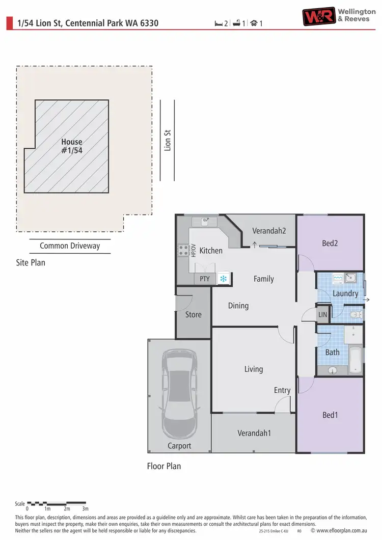Floorplan of Homely unit listing, Unit 1, 54 Lion Street, Centennial Park WA 6330