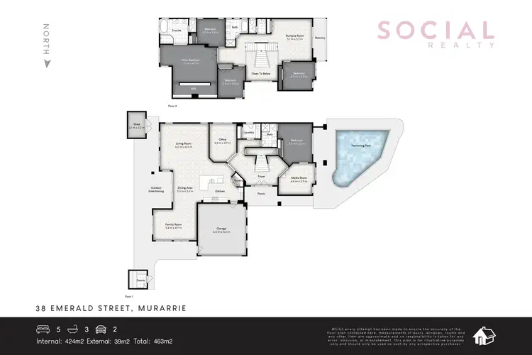 Floorplan of Homely house listing, 38 Emerald Street, Murarrie QLD 4172