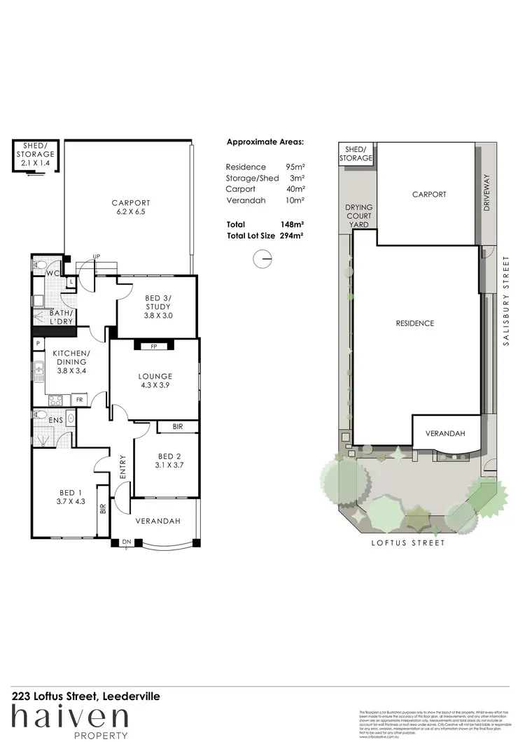 Floorplan of Homely house listing, 223 Loftus Street, Leederville WA 6007