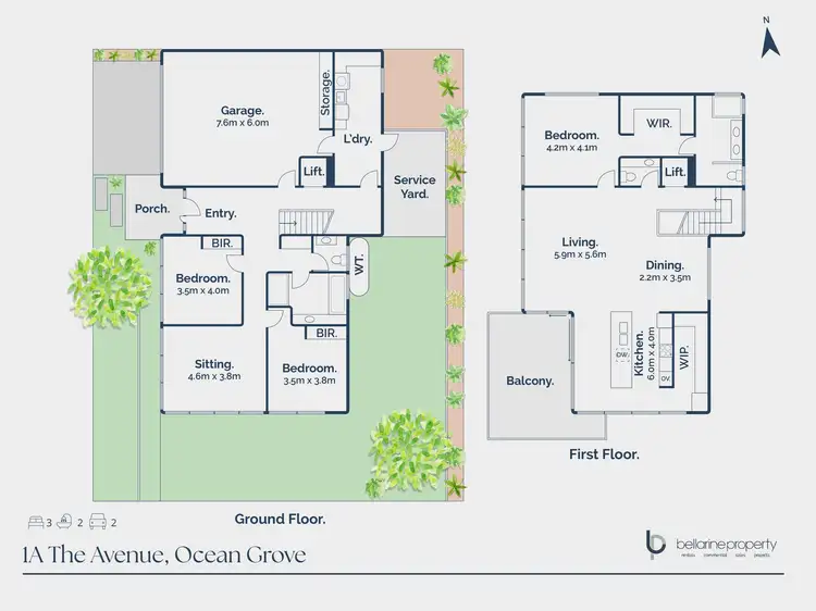 Floorplan of Homely house listing, 1 The Avenue, Ocean Grove VIC 3226