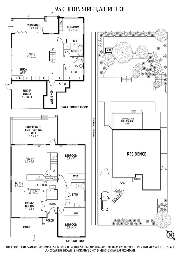 Floorplan of Homely house listing, 95 Clifton Street, Aberfeldie VIC 3040