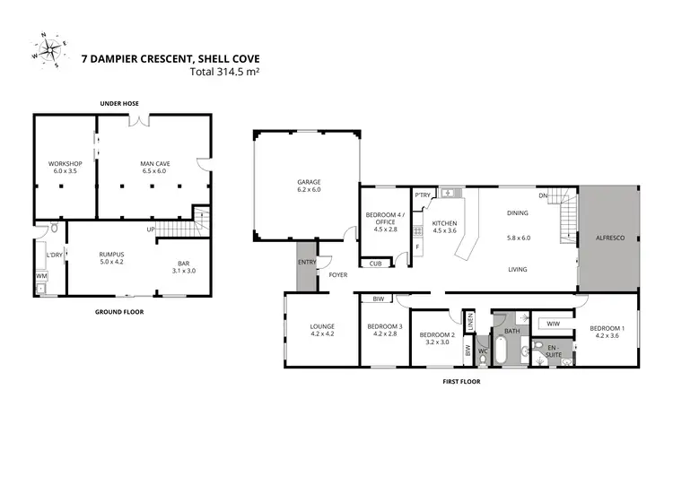 Floorplan of Homely house listing, 7 Dampier Crescent, Shell Cove NSW 2529