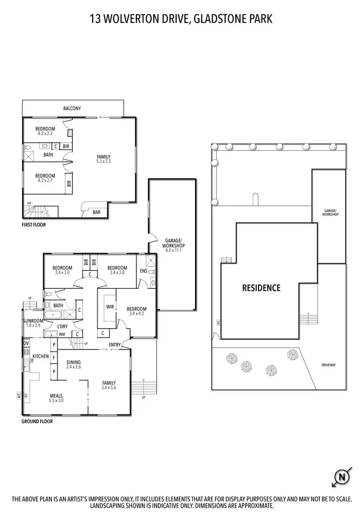 Floorplan of Homely house listing, 13 Wolverton Drive, Gladstone Park VIC 3043