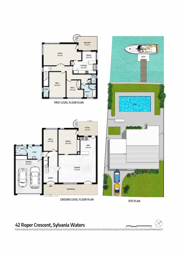 Floorplan of Homely house listing, 42 Roper Crescent, Sylvania Waters NSW 2224