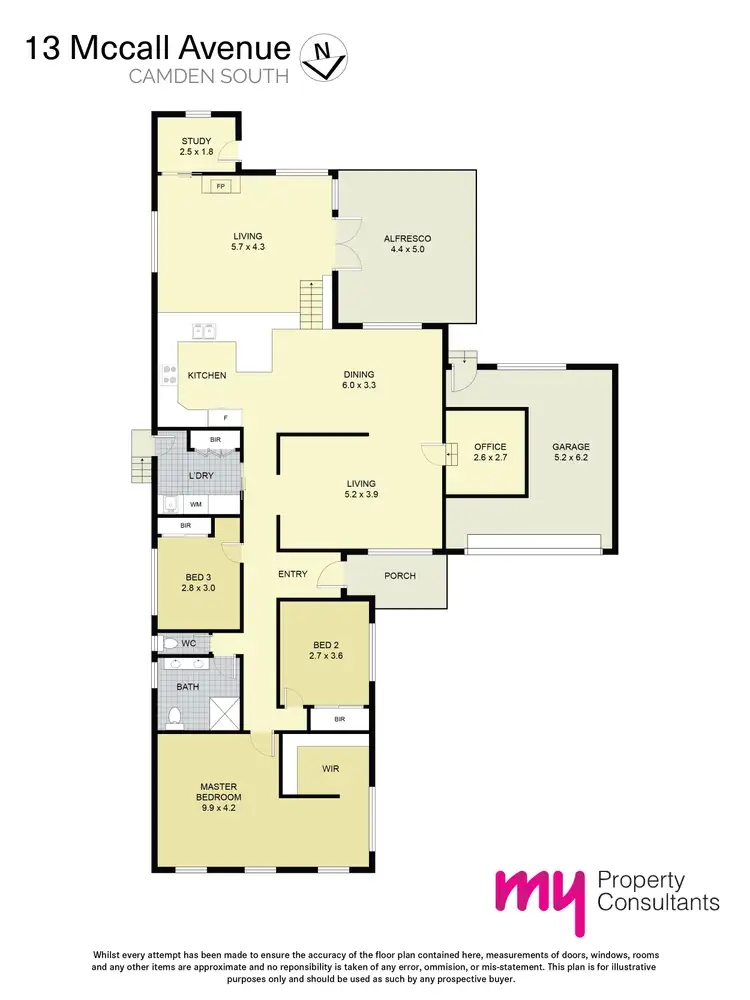 Floorplan of Homely house listing, 13 Mccall Avenue, Camden South NSW 2570