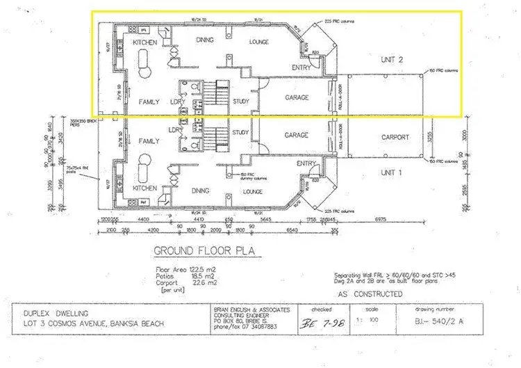 Floorplan of Homely semi-detached listing, 2/35 Cosmos Avenue, Banksia Beach QLD 4507