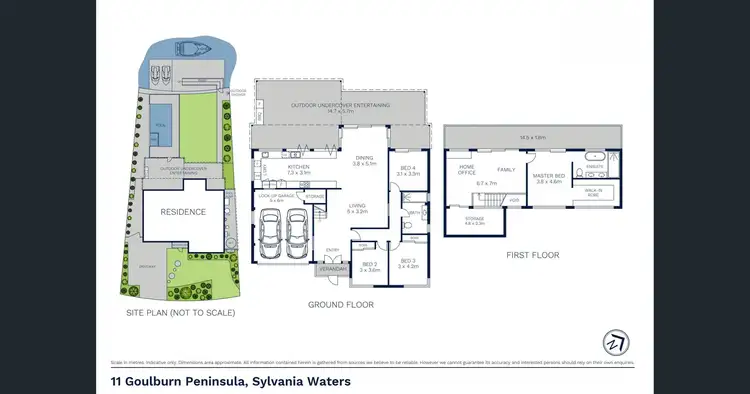 Floorplan of Homely house listing, 11 Goulburn Peninsula, Sylvania Waters NSW 2224