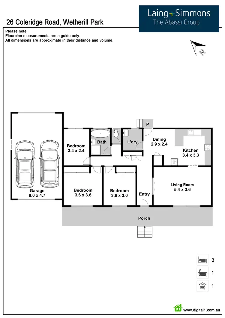 Floorplan of Homely house listing, 25 Chaucer Street, Wetherill Park NSW 2164