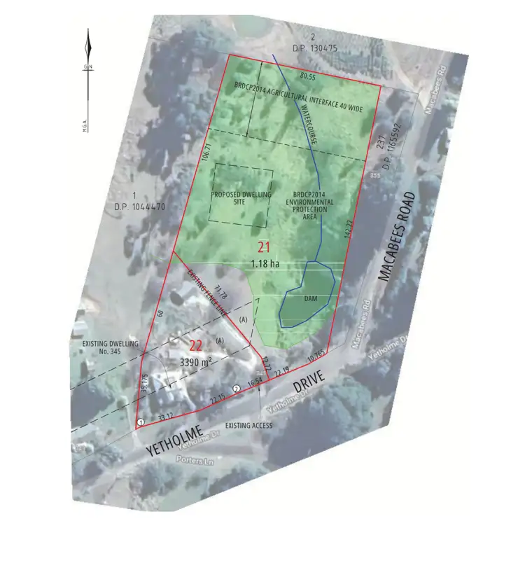 Floorplan of Homely land listing, 347 Yetholme Drive, Yetholme NSW 2795