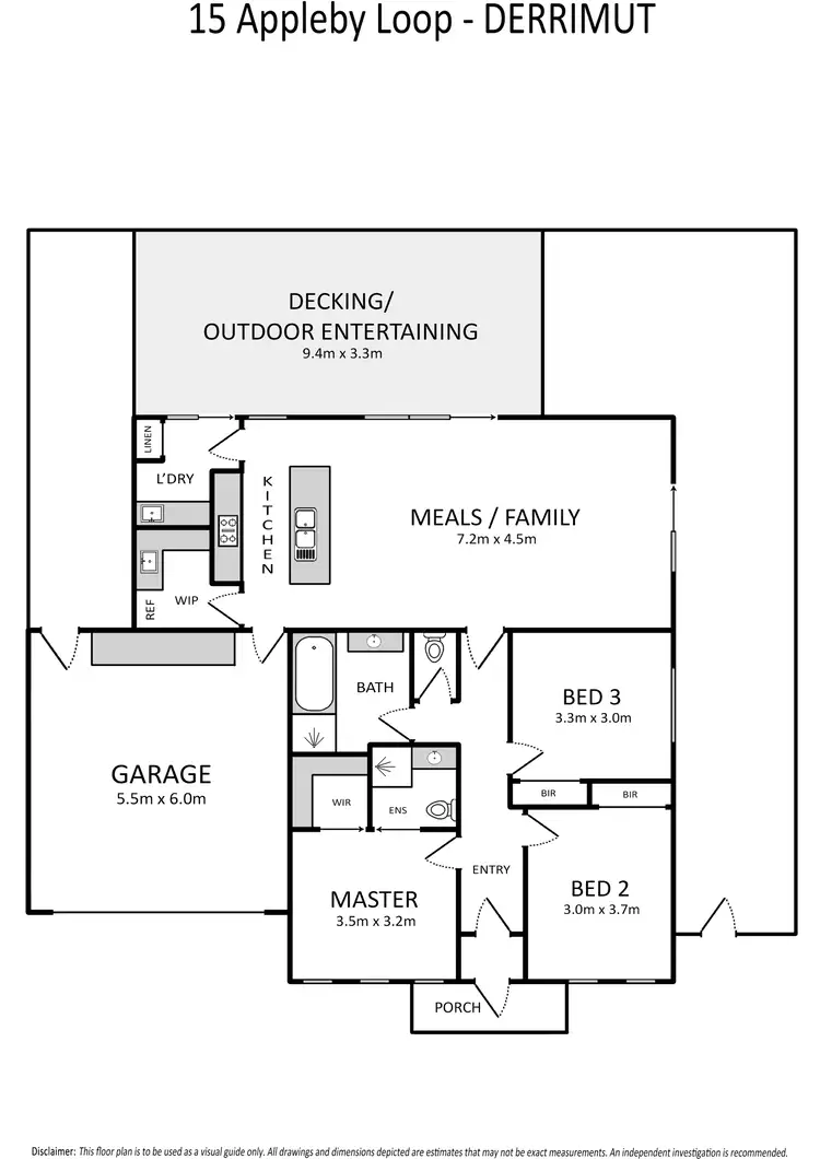 Floorplan of Homely house listing, 15 Appleby Loop, Derrimut VIC 3026