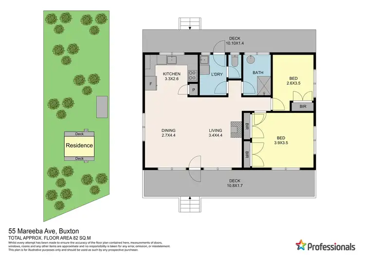 Floorplan of Homely house listing, 55 Mareeba Ave, Buxton VIC 3711
