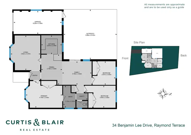 Floorplan of Homely house listing, 34 Benjamin Lee Drive, Raymond Terrace NSW 2324