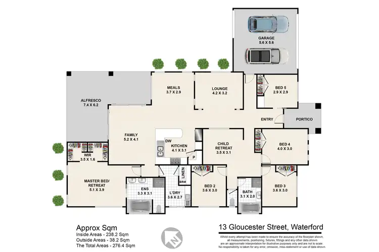 Floorplan of Homely house listing, 13 Gloucester St, Waterford QLD 4133