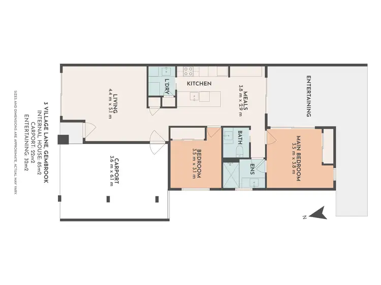 Floorplan of Homely unit listing, 3 Village Lane, Gembrook VIC 3783
