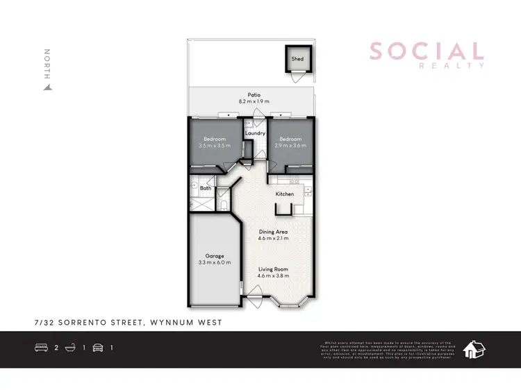 Floorplan of Homely townhouse listing, 7/32 Sorrento Street, Wynnum West QLD 4178
