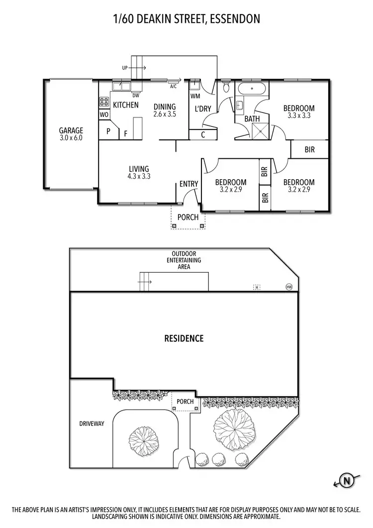 Floorplan of Homely unit listing, 1/60 Deakin Street, Essendon VIC 3040