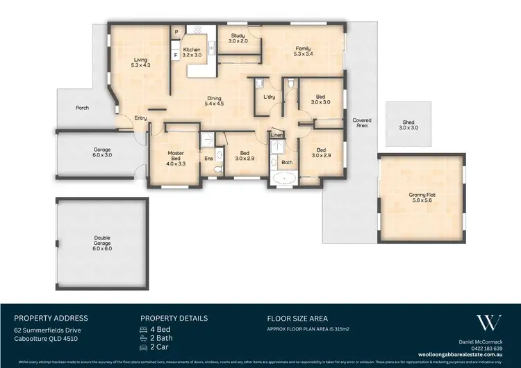 Floorplan of Homely house listing, 62 Summerfields Drive, Caboolture QLD 4510