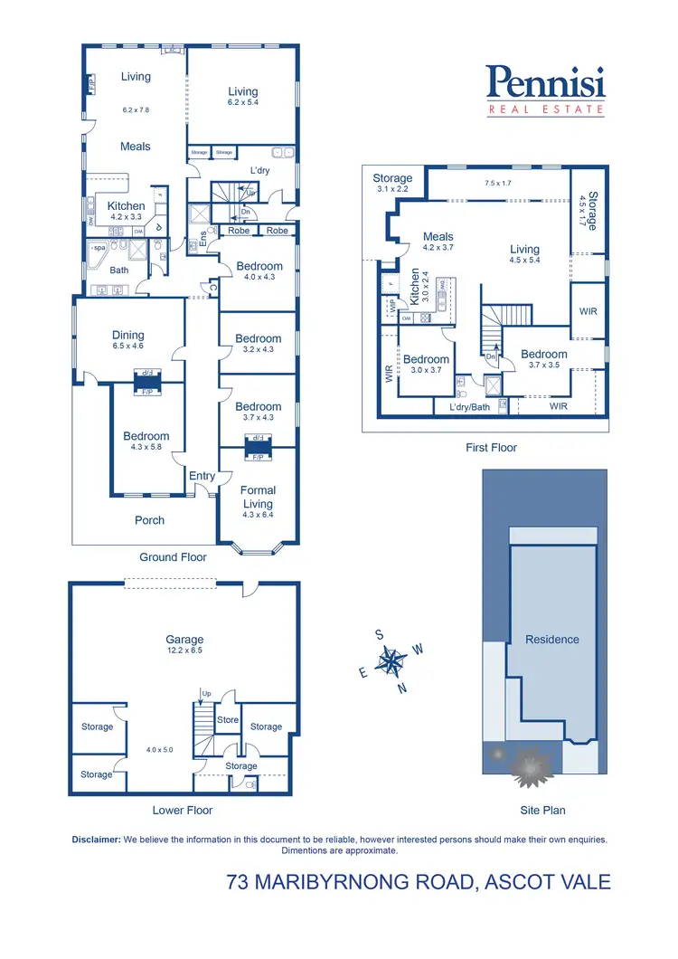 Floorplan of Homely house listing, 73 Maribyrnong Road, Ascot Vale VIC 3032