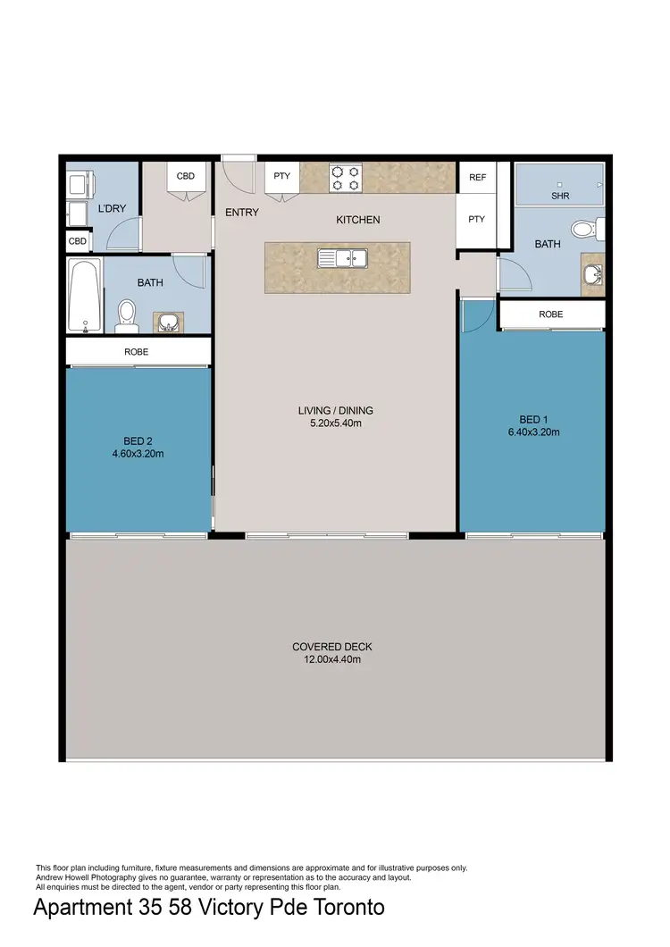 Floorplan of Homely apartment listing, 35/58 Victory Parade, Toronto NSW 2283