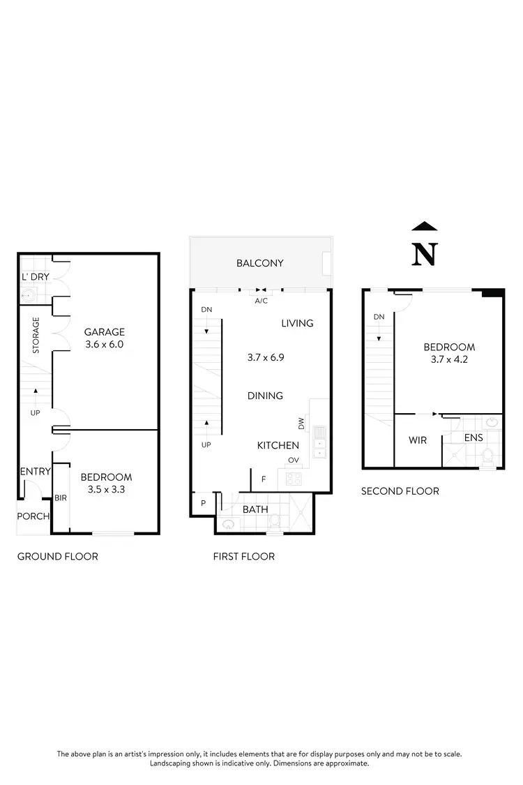 Floorplan of Homely townhouse listing, 19/4-6 Winifred Street, Essendon VIC 3040