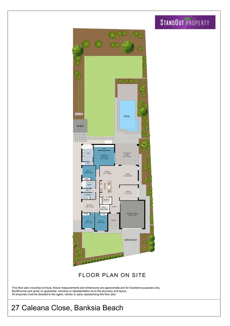 Floorplan of Homely house listing, 27 Caleana Close, Banksia Beach QLD 4507