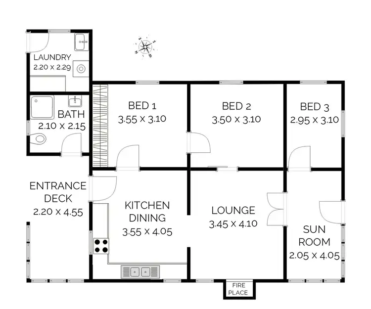 Floorplan of Homely house listing, 53 Ebor Street, Ebor NSW 2453