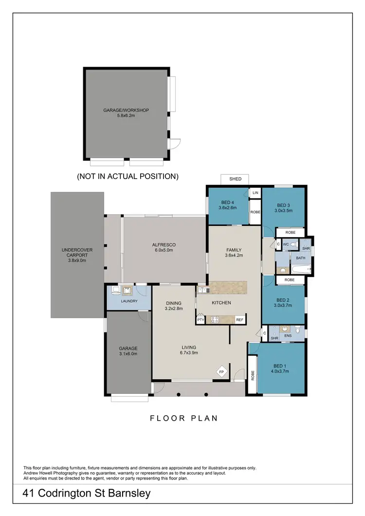 Floorplan of Homely house listing, 41 Codrington Street, Barnsley NSW 2278