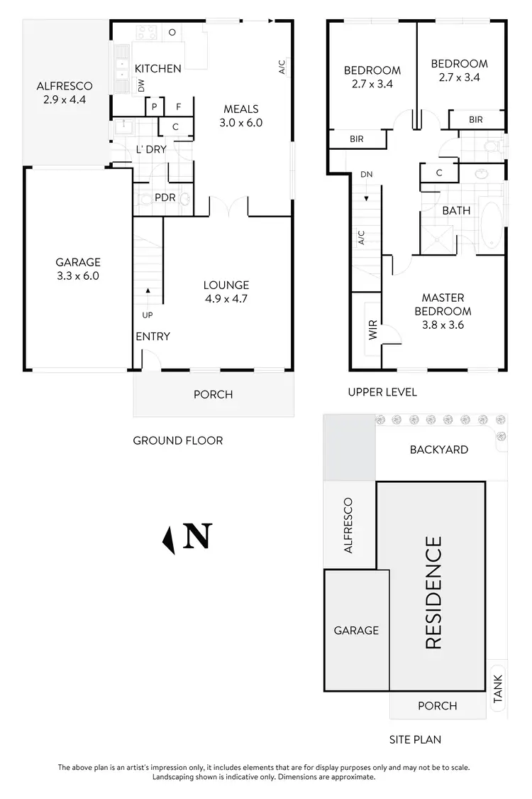 Floorplan of Homely townhouse listing, 3/20-22 McFarlane Street, Keilor East VIC 3033