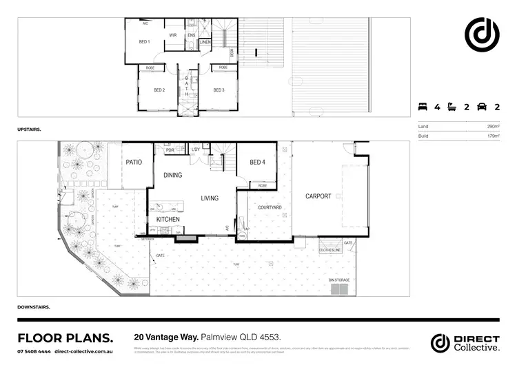 Floorplan of Homely terrace listing, 20 Vantage Way, Palmview QLD 4553