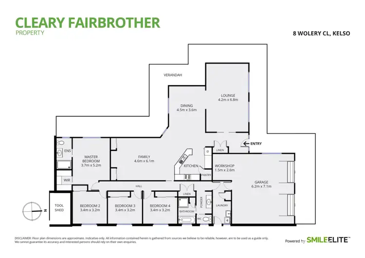 Floorplan of Homely house listing, 8 Wolery Close, Kelso NSW 2795