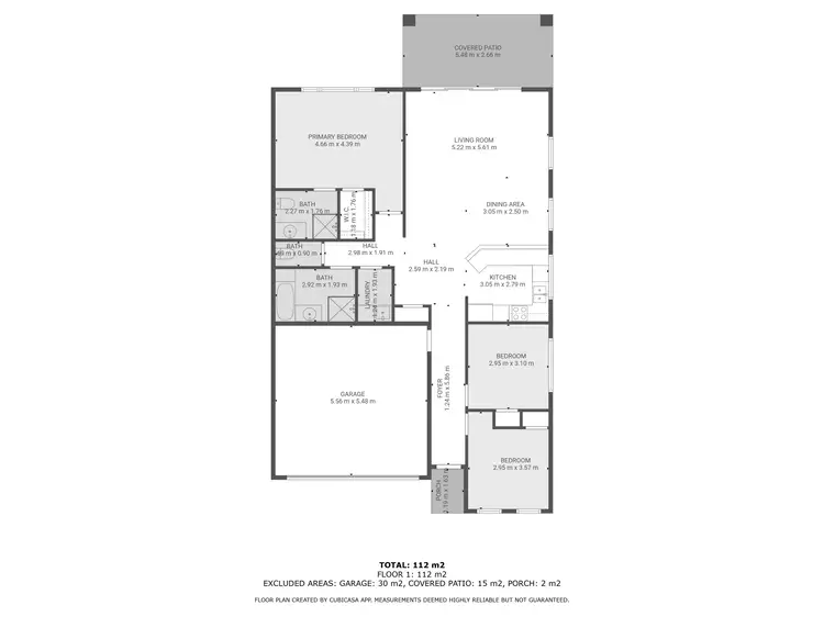Floorplan of Homely unit listing, 2/2 Duranbah Circuit, Blacks Beach QLD 4740