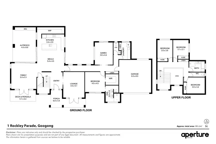 Floorplan of Homely house listing, 1 Rockley Parade, Googong NSW 2620