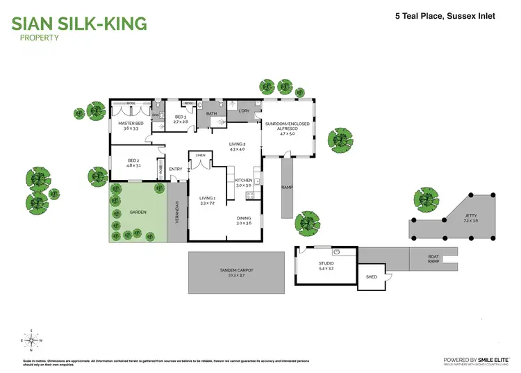 Floorplan of Homely house listing, 5 Teal Place, Sussex Inlet NSW 2540
