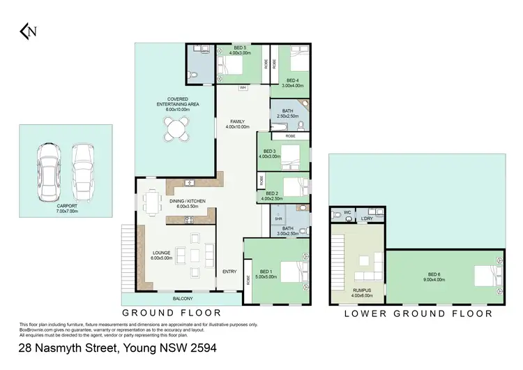 Floorplan of Homely house listing, 28 Nasmyth Street, Young NSW 2594