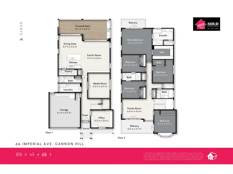 Floorplan of Homely house listing, 66 Imperial Avenue, Cannon Hill QLD 4170