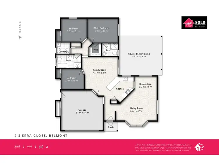 Floorplan of Homely house listing, 2 Sierra Close, Belmont QLD 4153